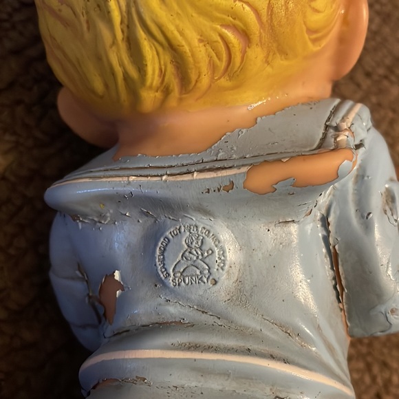 Vintage Stahlwood Toy Manufacturer Co. Spunky Sailor Squeaky Doll WWII Rare - Picture 7 of 7